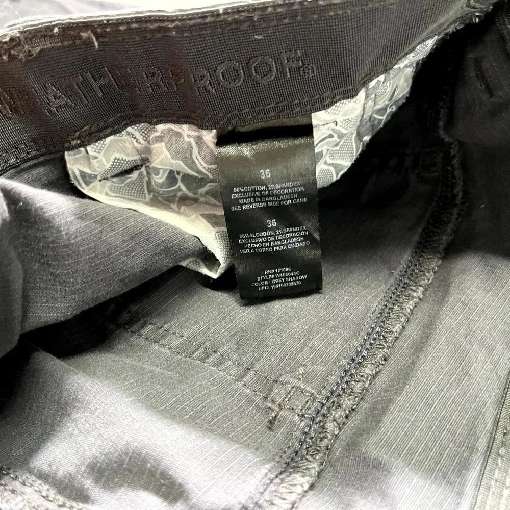 Weatherproof Vintage Cargo Shorts Mens 36 Gray Shadow Stretch Utility Outdoor‎